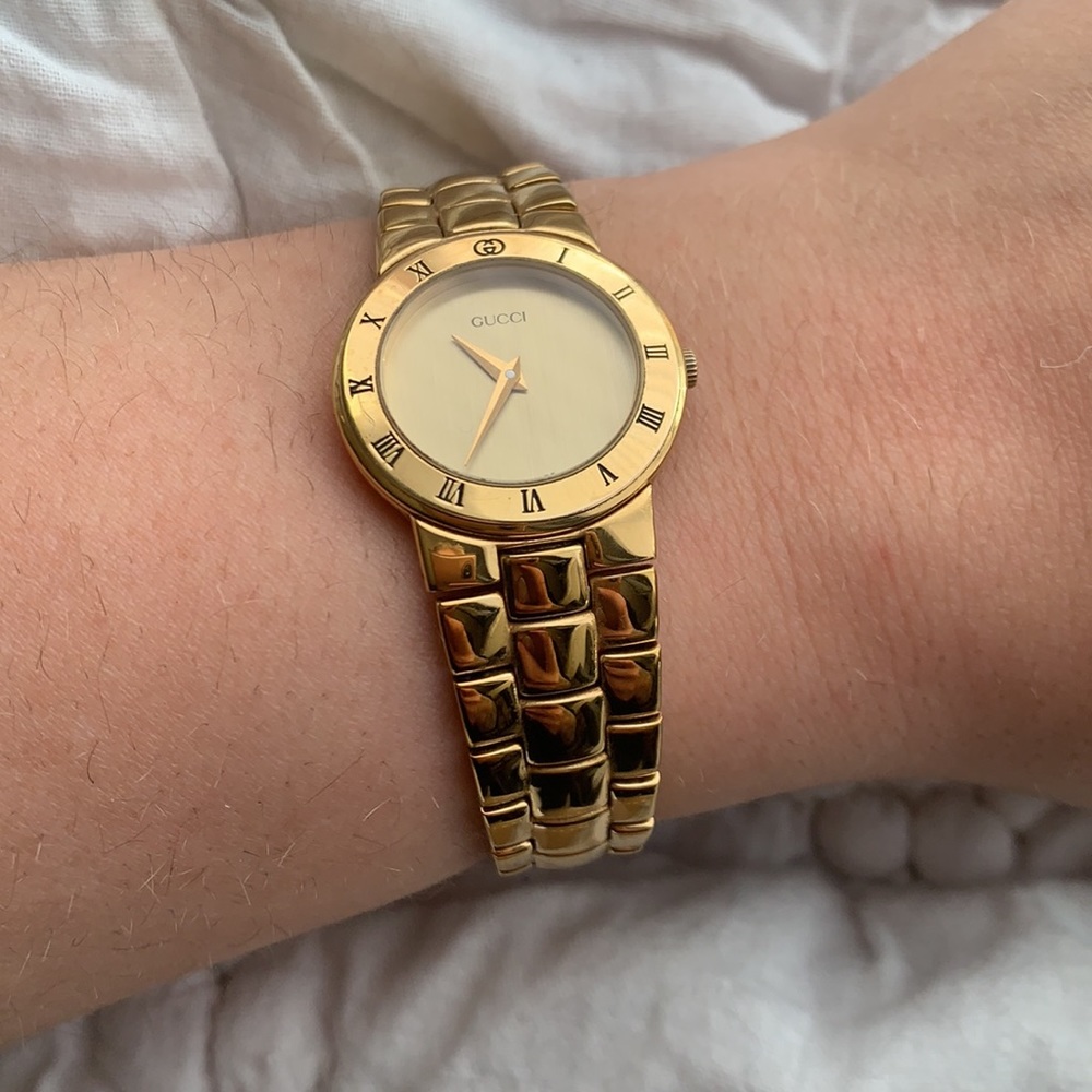 Gucci Watch - 18K Gold (very heavy vermeil, tarnish free)